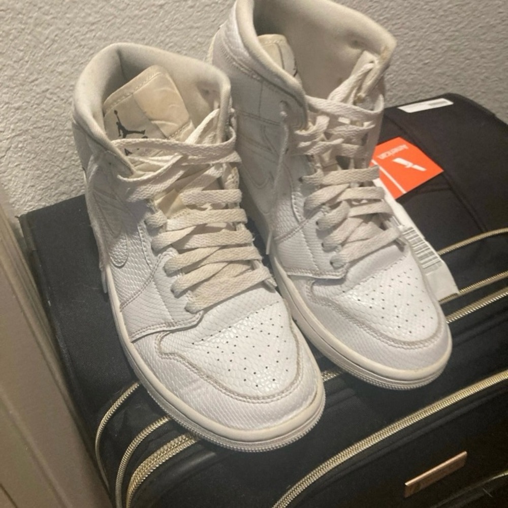 Classic White High-Top Men's Sneakers